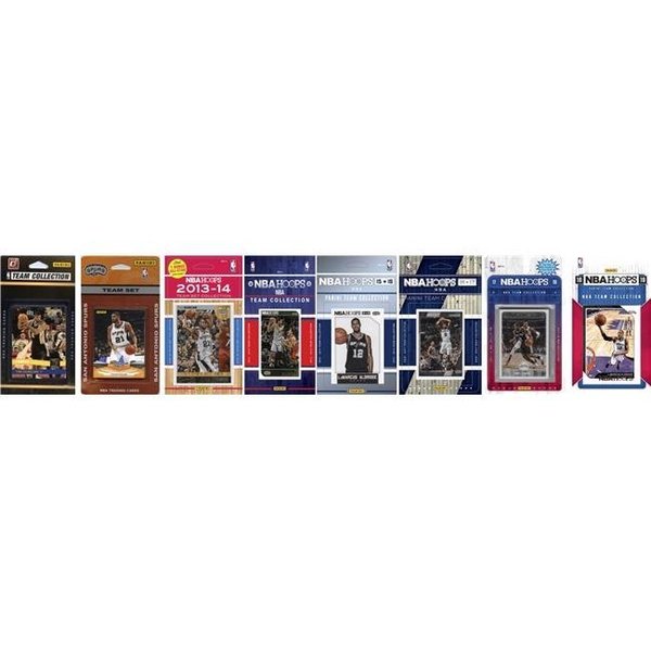 Williams & Son Saw & Supply C&I Collectables SPURS818TS NBA San Antonio Spurs 7 Different Licensed Trading Card Team Sets SPURS818TS